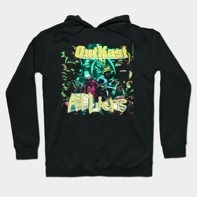 Outkast Grooves Capturing the Duo's Musical Magic Hoodie by Hayes Anita Blanchard